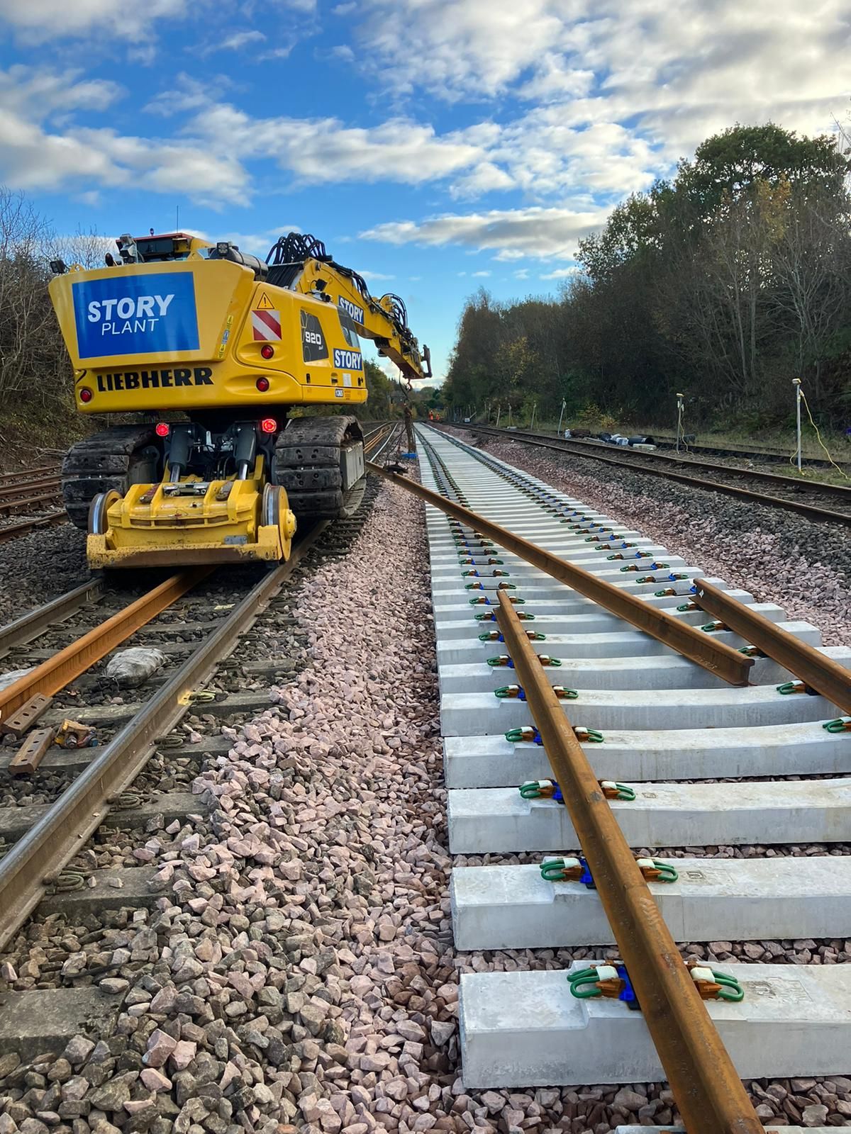 Rail Systems Alliance Scotland – New track sleepers and ballast over ...