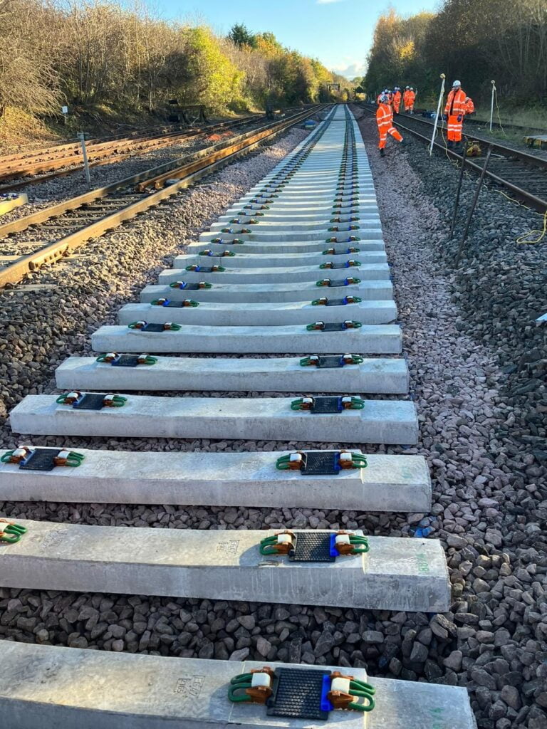 Rail Systems Alliance Scotland – New track sleepers and ballast over ...