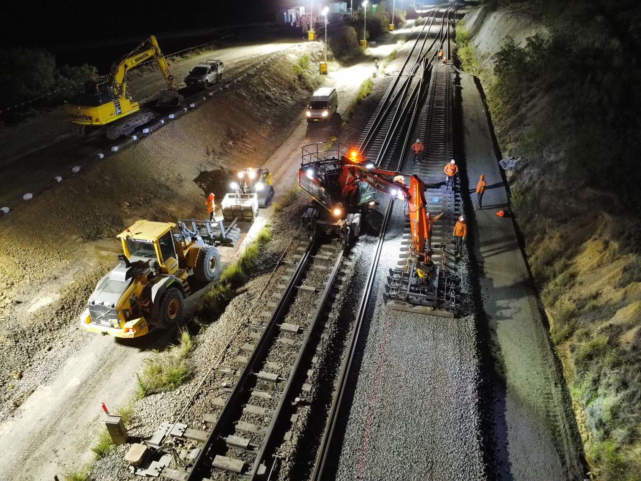 ARTC, Hunter Valley, Antiene, Track Reconditioning, Drainage ...