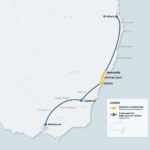 Australia, High Speed Rail, to connect Brisbane, Sydney, Canberra, Melbourne and regional communities across the east coast of Australia