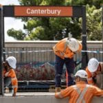 Sydney Metro, Canterbury Station, 180-metre-long platform screen doors complete on the first Southwest metro station